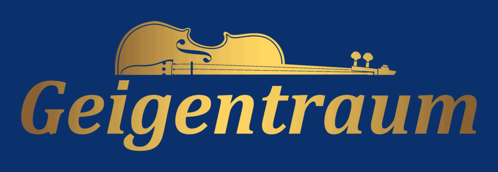 Geigentraum Logo gold Blau